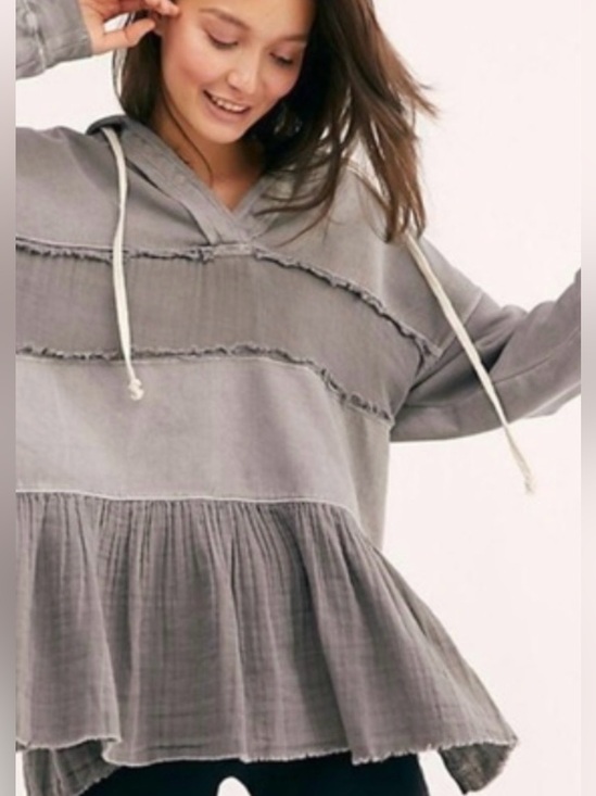 Free People Tops - Free People Sail Away Hoodie Size M